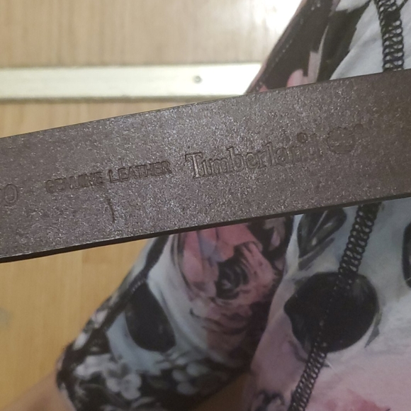 TIMBERLAND brown leather belt. - Picture 4 of 4